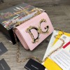 D&G Nappa leather DG Girls shoulder bag in pink