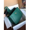 Dolce & Gabbana Small Green Calfskin DG Amore Bag