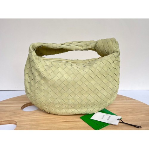 Bottega Veneta Large Ladies Jodie Hobo Green Suede Bag