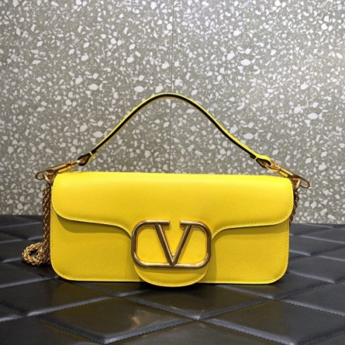 Valentino Garavani Locò yellow large bag