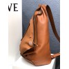 Loewe Anton grained calfskin backpack in brown