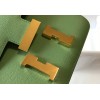 Hermes Constance 24 Green Epsom Gold Bag