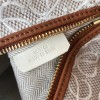 Loewe Cubi Small Anagram all white leather bag