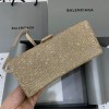 Balenciaga small hourglass crystal-embellished bag