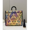 FENDI Sunshine Fendace Printed FF colorful leather shopper