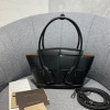 Bottega Veneta Arco Mini Black Leather Tote Bag