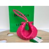 Bottega Veneta Turn Medium Pink Intrecciato Leather Bag
