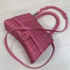 Balenciaga Hourglass S Rhinestone Pink Bag