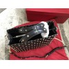 VALENTINO Candystud quilted leather tote 0061 black