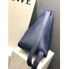 Loewe Anton grained calfskin backpack in blue