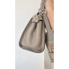 Fendi Peekaboo Iconic mini grey leather bag