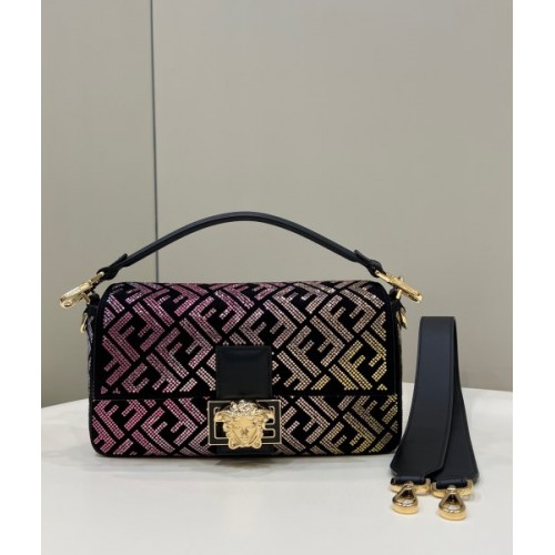 FENDI Baguette Medium colorful leather bag