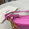 Jacquemus pink leather shoulder bag