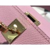 Hermes Kelly Mini Pink Leather