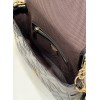 Fendi BAGUETTE patent black leather bag 32cm