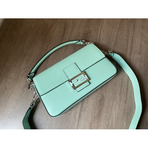 Fendi x Tiffany & Co. Baguette blue leather bag