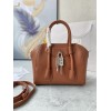 Givenchy Mini Antigona Lock Brown Leather Bag