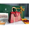 Goyard Saigon Structure Red Silver Hardware Bag