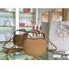 Chloe kiss purse in small grain calfskin beige