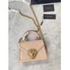 Dolce & Gabbana Pink Leather Top-Handle Bag