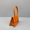 Jacquemus mini tote bag orange leather 12cm