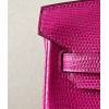 Hermes Lizard Birkin Fuchsia Pink 25cm Bag