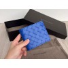 Bottega Veneta woven blue leather wallet