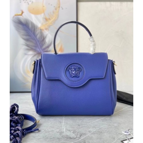 Versace La Medusa Large Handbag in blue 35cm