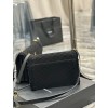 YSL Gaby Satchel Black Suede & Shearlin Bag