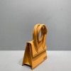 Jaquemus Le Chiquito tote bag yellow leather 18cm