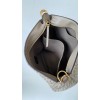 Fendi O'Lock Zip Dove grey tapestry fabric bag