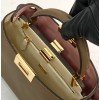 Fendi Medium Peekaboo Leather Brown Bag