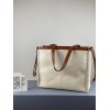 Loewe Cushion Tote in Anagram jacquard and calfskin small bag