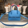 BALENCIAGA VILLE TOP HANDLE XXS BLUE BAG