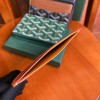 Goyard card holder wallet orange