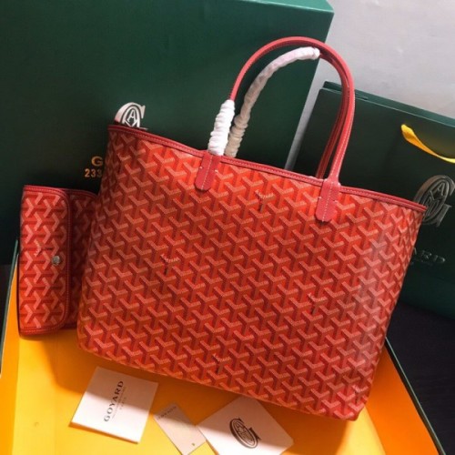 Goyard St Louis Tote GM Red Bag