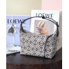 Loewe Cubi Small Anagram white leather bag