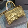 Balenciaga hourglass gold small bag