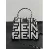 Fendi Fendigraphy Peekaboo leather bag