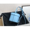 Celine Box Triomphe Blue Bag