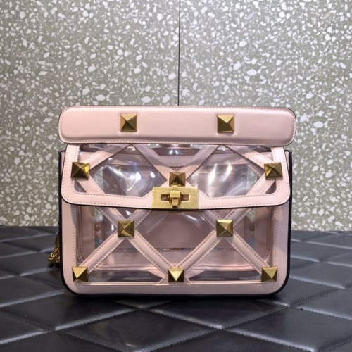 VALENTINO Garavani Stud pink nylon bag