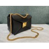 Valentino Garavani One Stud Mini Black Leather Bag