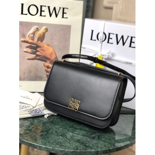 Loewe Goya leather shoulder bag in black