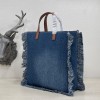 Fendi tote small denim bag