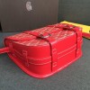 Goyard Belvedere PM Red Leather Bag