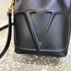 Valentino VLogo Walk Black Bucket Bag