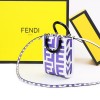 Fendi Mini Sunshine Shopper two-tone purple leather minibag