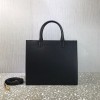 Valentino Leather Vlogo Walk Tote Bag in Black