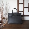 Hermes Birkin Black Epsom Leather 35cm (Silver/ Gold Hardware) Bag
