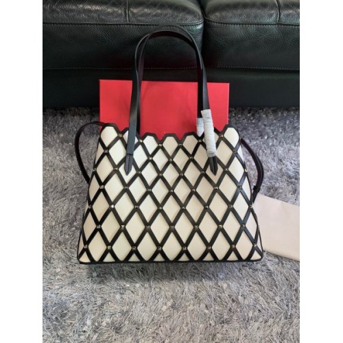 Valentino Garavani Beehive white tote bag